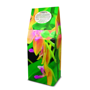 Jade Coast Art Box Coffee 12 Oz: Fiesta Orchids - Tropics Lifestyle Coffee