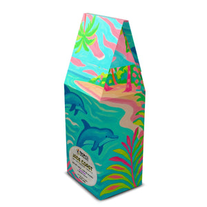 Jade Coast Art Box Coffee 12 Oz: Jumping Dolphins - Tropics Lifestyle Coffee