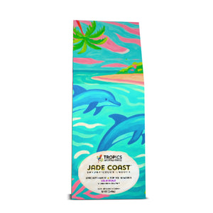 Jade Coast Art Box Coffee 12 Oz: Jumping Dolphins - Tropics Lifestyle Coffee