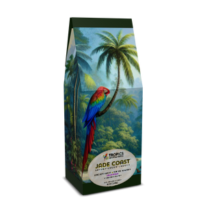 Jade Coast Art Box Coffee 12 Oz: Sleepy Parrot - Tropics Lifestyle Coffee