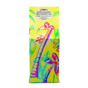 Jade Coast Art Box Coffee 12 Oz: Tropi Doodle, Yellow - Tropics Lifestyle Coffee
