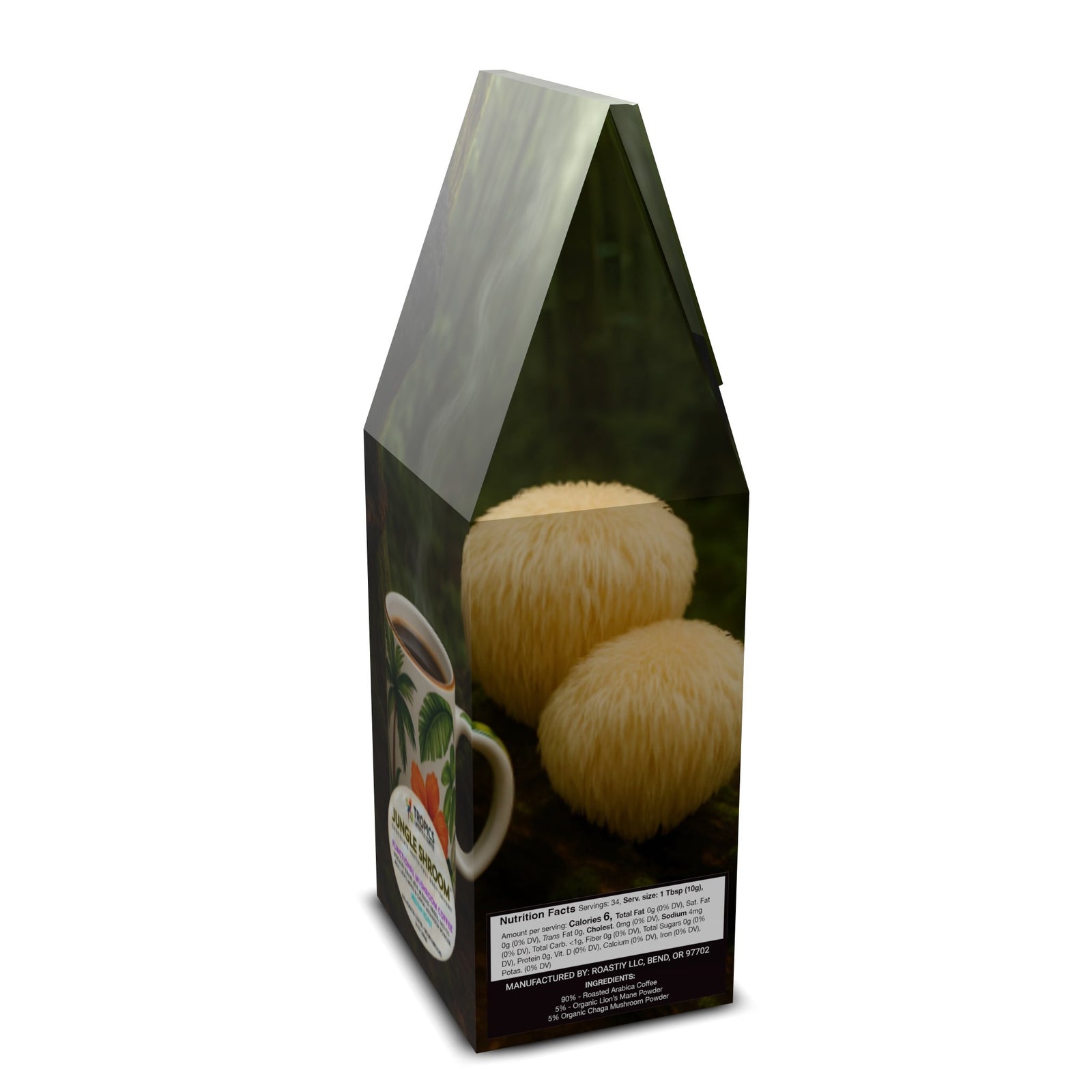 Jungle Shroom Art Box Coffee/Mushroom 12 Oz: Hidden Gems - Tropics Lifestyle Coffee