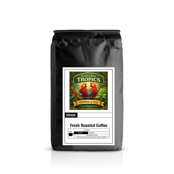 Tropics Raspberry Label Everyday Tropics Classic Coffee: Ethiopia Natural, Single Origin ...