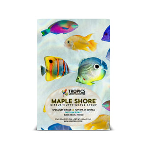 Maple Shore Art Box Coffee Pods/12 Pack: School of Fish - Tropics Lifestyle Coffee