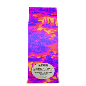 Midnight Surf Art Box Coffee 12 Oz: Tropi Trip Heatwave - Tropics Lifestyle Coffee