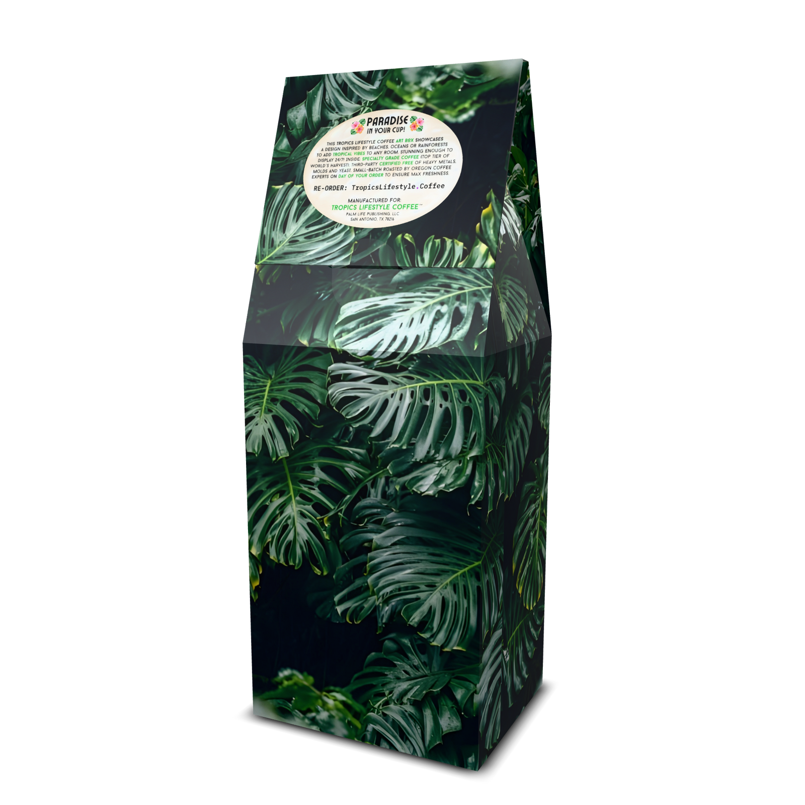 Mermaid's Song Art Box Coffee 12 oz: Monsteras