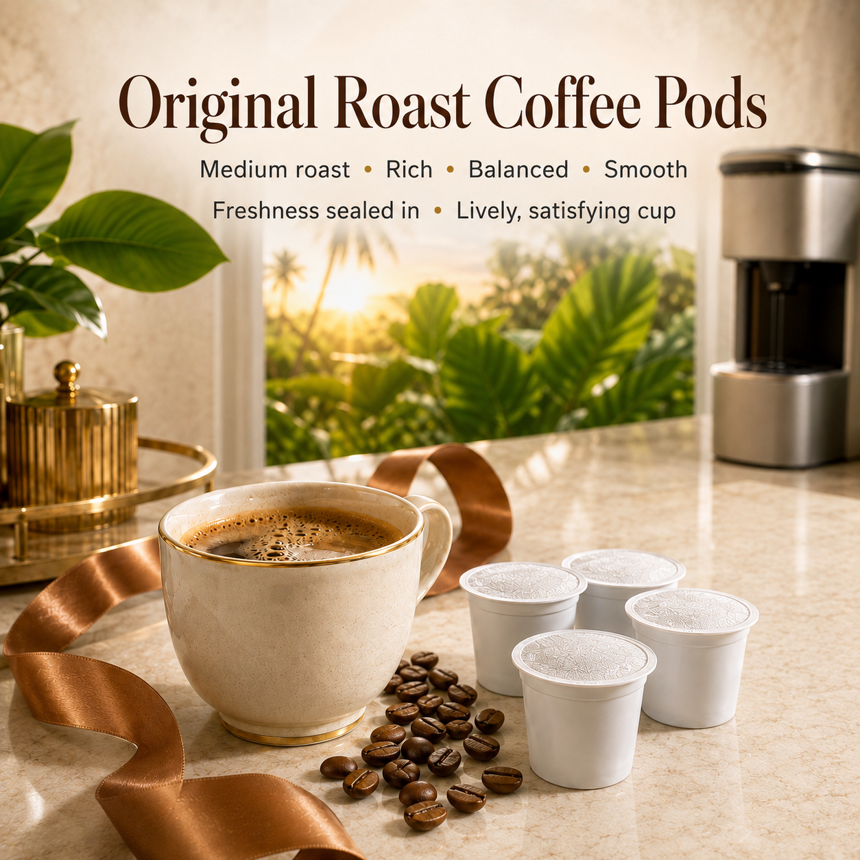 Original Roast Everyday Tropics Coffee Pods, 12 Pack