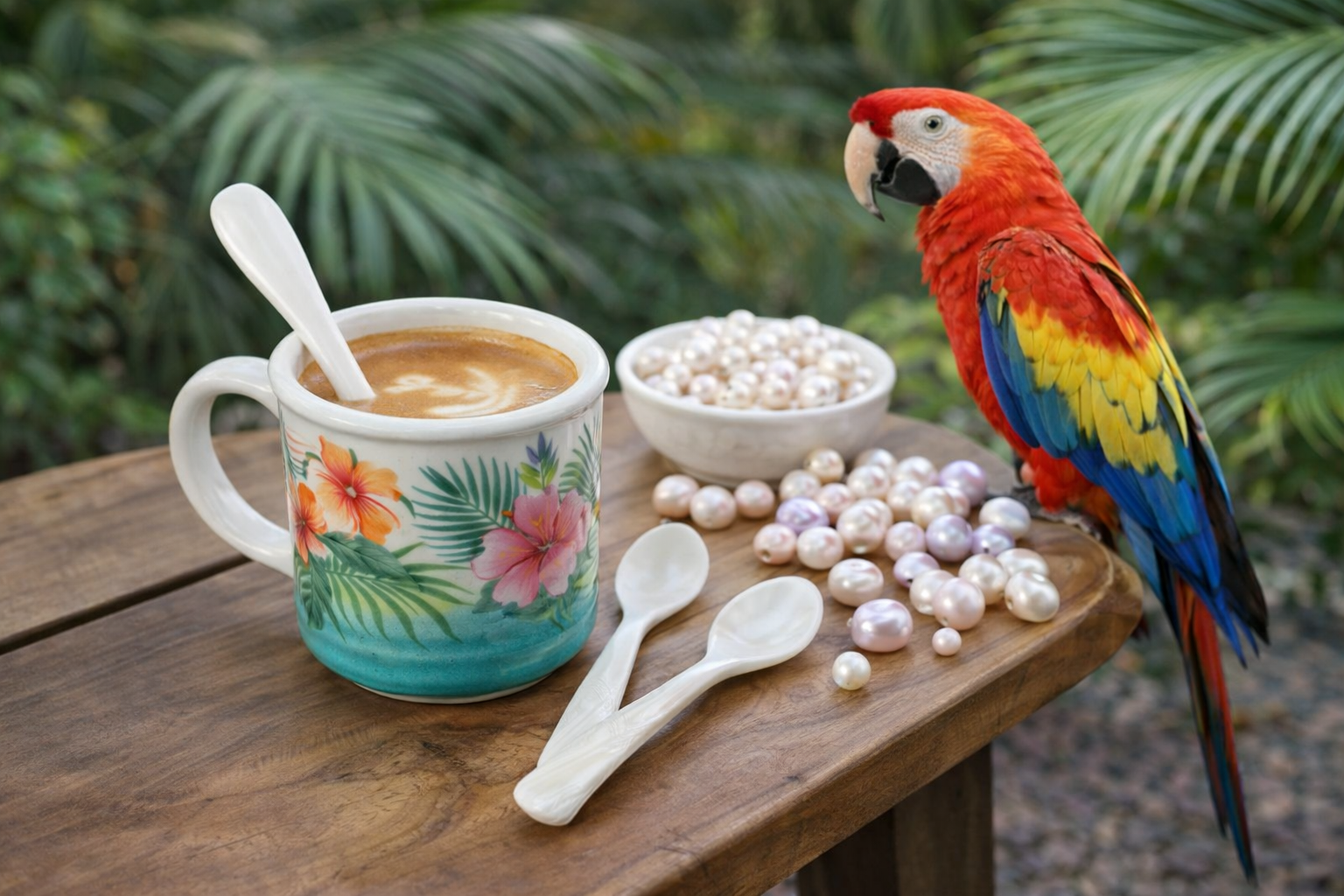 Ocean Pearl Coffee Spoon | White Mother of Pearl
