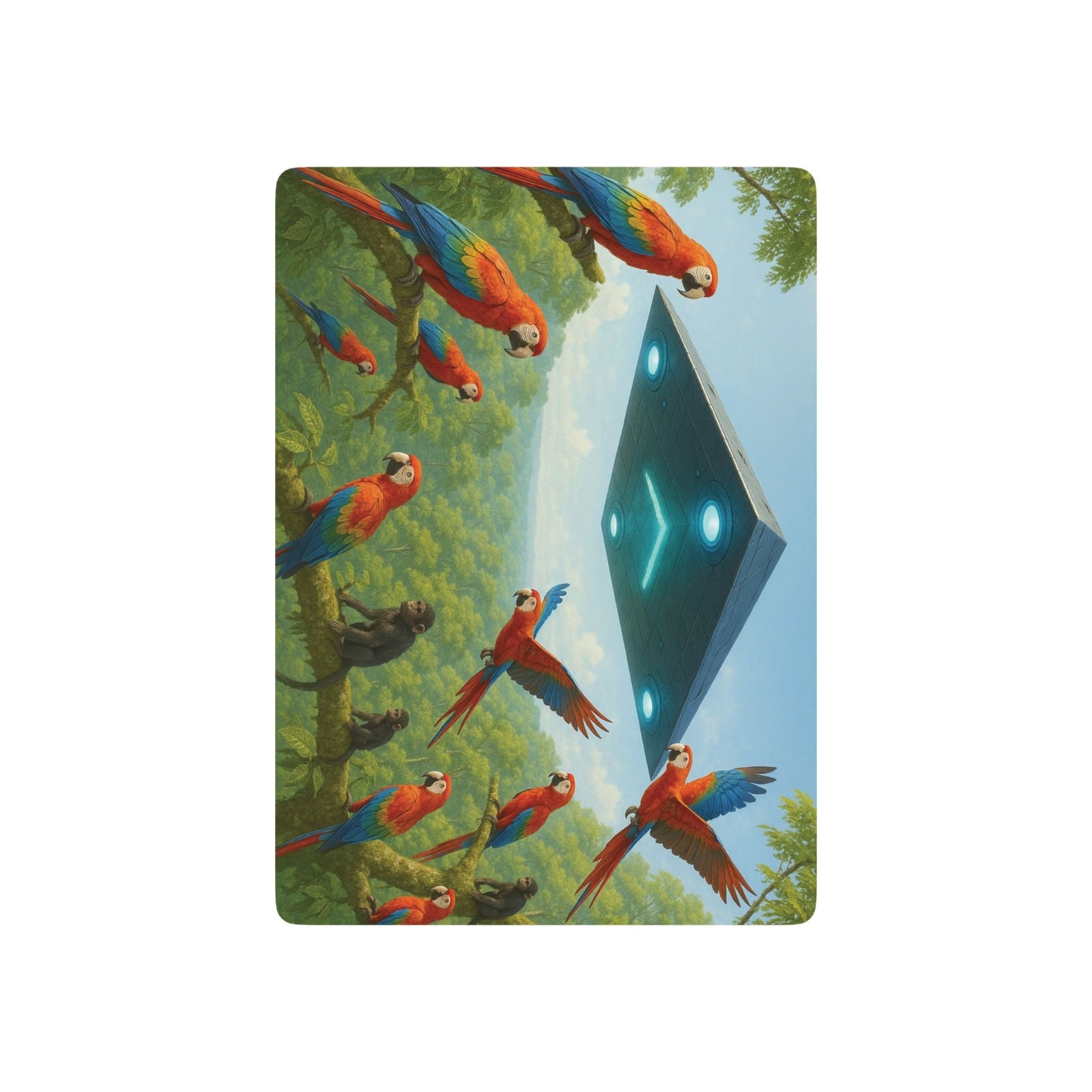 Poker Playing Cards - Macaws and UFO - Tropics Lifestyle Coffee