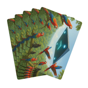 Poker Playing Cards - Macaws and UFO - Tropics Lifestyle Coffee