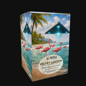 Velvet Lagoon Art Box Coffee Pods/12 Pods: UFO & Flamingos