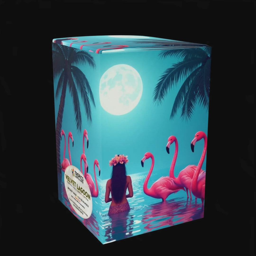 Velvet Lagoon Art Box Coffee Pods/12 Count: Moonlit Mermaid & Flamingos