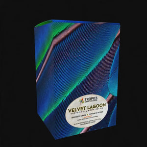 Velvet Lagoon Art Box Coffee Pods/12 Pack: Blue Parrot Feathers