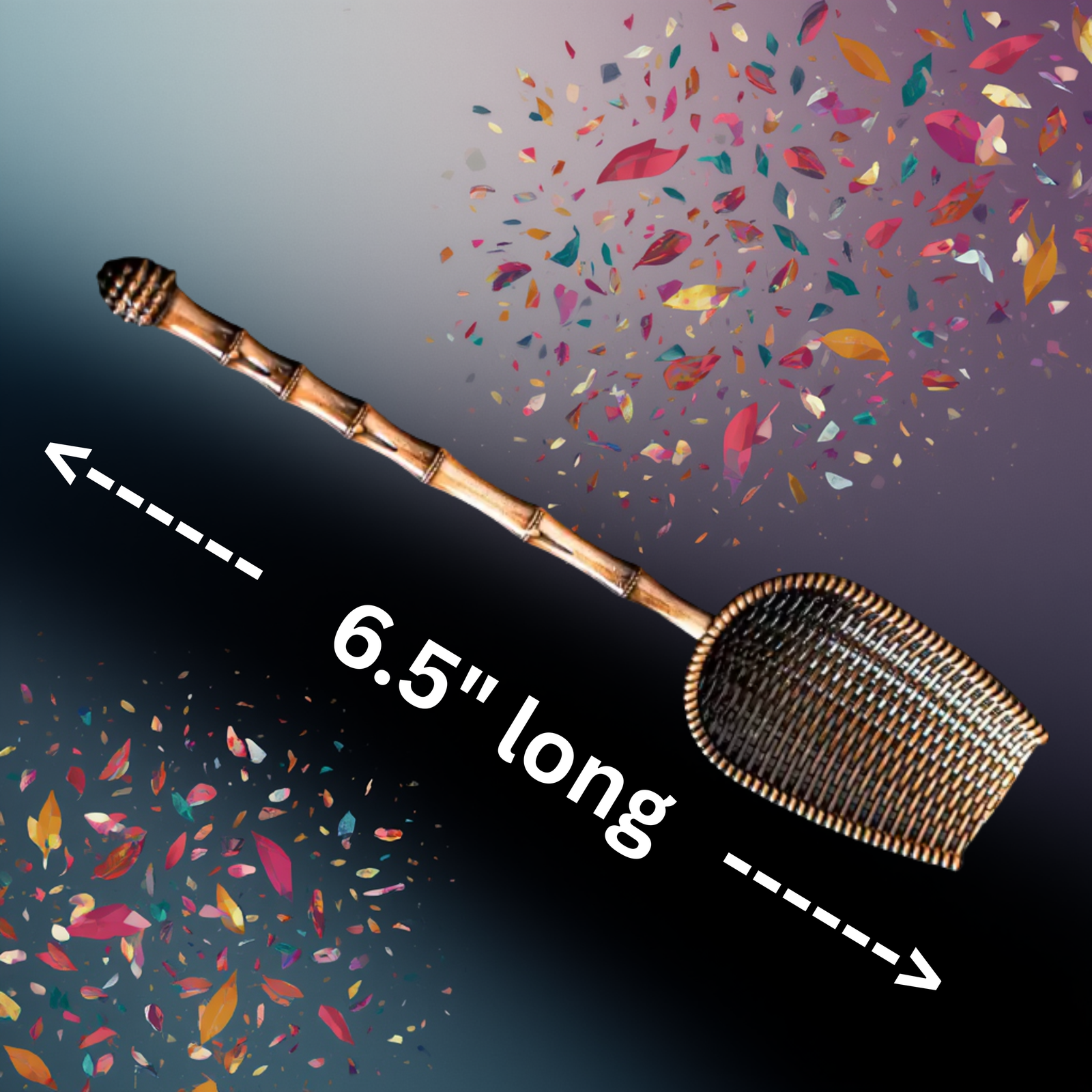 Tropical Tea Leaf Scoop, Bamboo Vibes