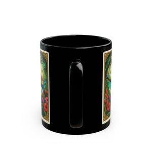 Tiki the Parrot With Friends ~ Black Coffee Mug - Tropics Lifestyle Coffee