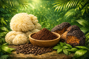 Jungle Shroom Art Box Mushroom Coffee 12 oz: After the Rainforest Rain