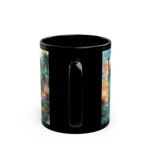 USA 250th Anniversary Coffee Mug ~ Tropical Statue of Liberty, 2 Sizes - Tropics Lifestyle Coffee