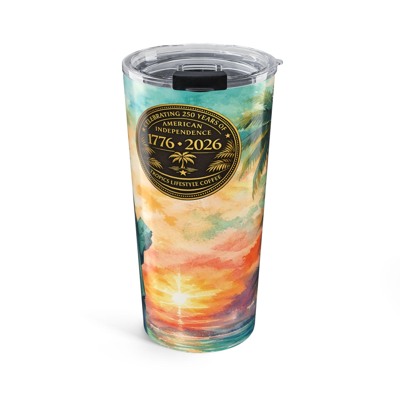 USA 250th Birthday 20oz Insulated Tumbler ~ Statue of Liberty - Tropics Lifestyle Coffee