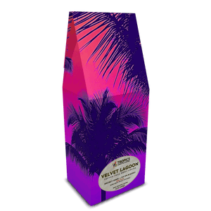 Velvet Lagoon Art Box Coffee 12 Oz: Palm Glow Pop - Tropics Lifestyle Coffee