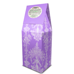 Velvet Lagoon Art Box Coffee 12 Oz: Pearl Lady Toile, Amethyst - Tropics Lifestyle Coffee