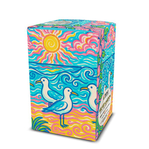 Velvet Lagoon Art Box Coffee Pods/12 Pack: Beach Seagulls - Tropics Lifestyle Coffee