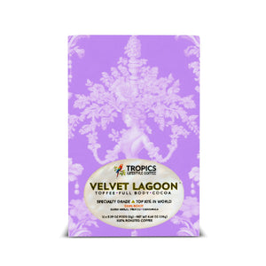 Velvet Lagoon Art Box Coffee Pods/12 Pack: Pearl Lady Toile, Amethyst - Tropics Lifestyle Coffee