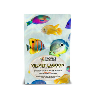 Velvet Lagoon Art Box Coffee Pods/12 Pack: School of Fish - Tropics Lifestyle Coffee