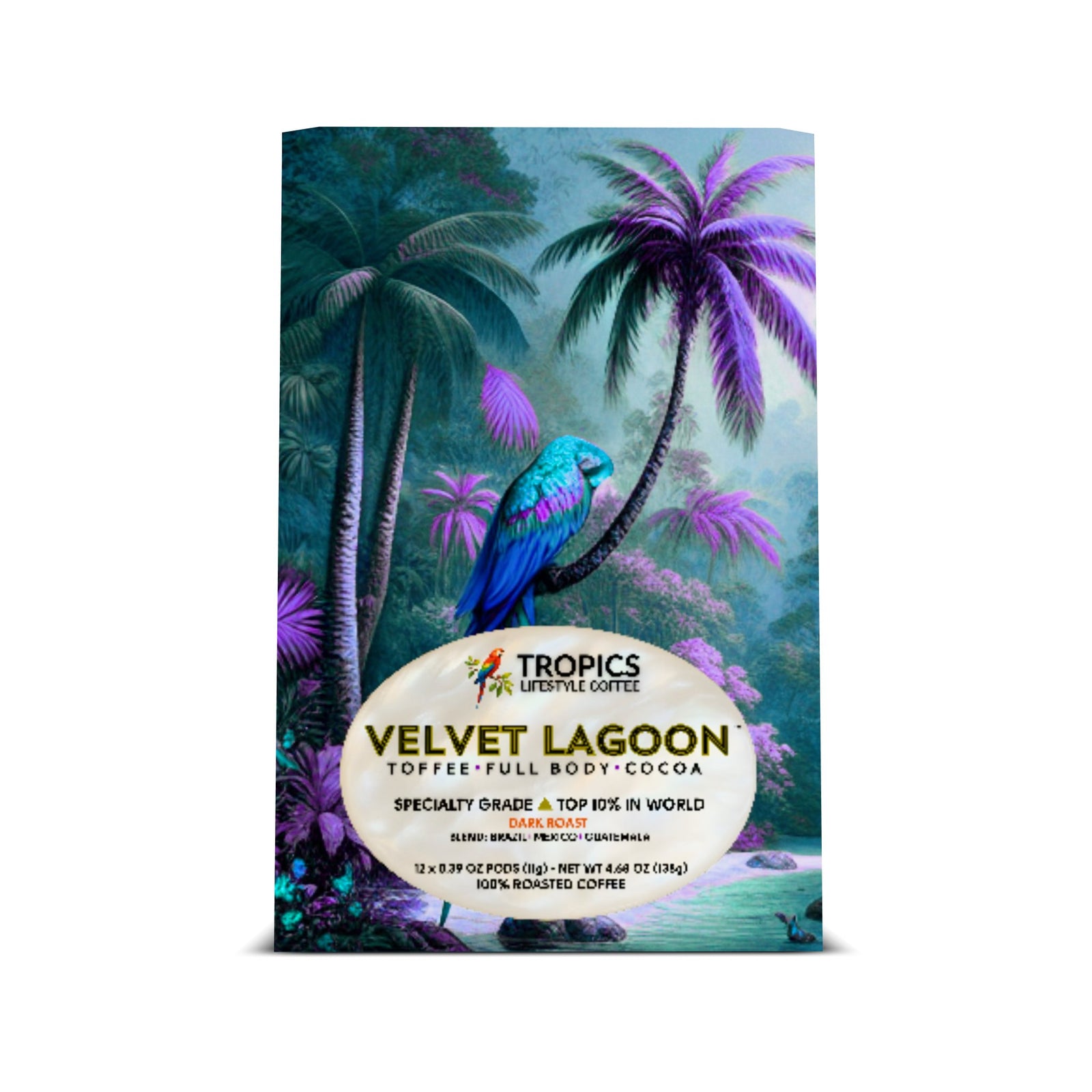 Velvet Lagoon Art Box Coffee Pods/12 Pack: Sleeping Beauty - Tropics Lifestyle Coffee
