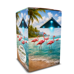Velvet Lagoon Art Box Coffee Pods/12 Pods: UFO & Flamingos - Tropics Lifestyle Coffee